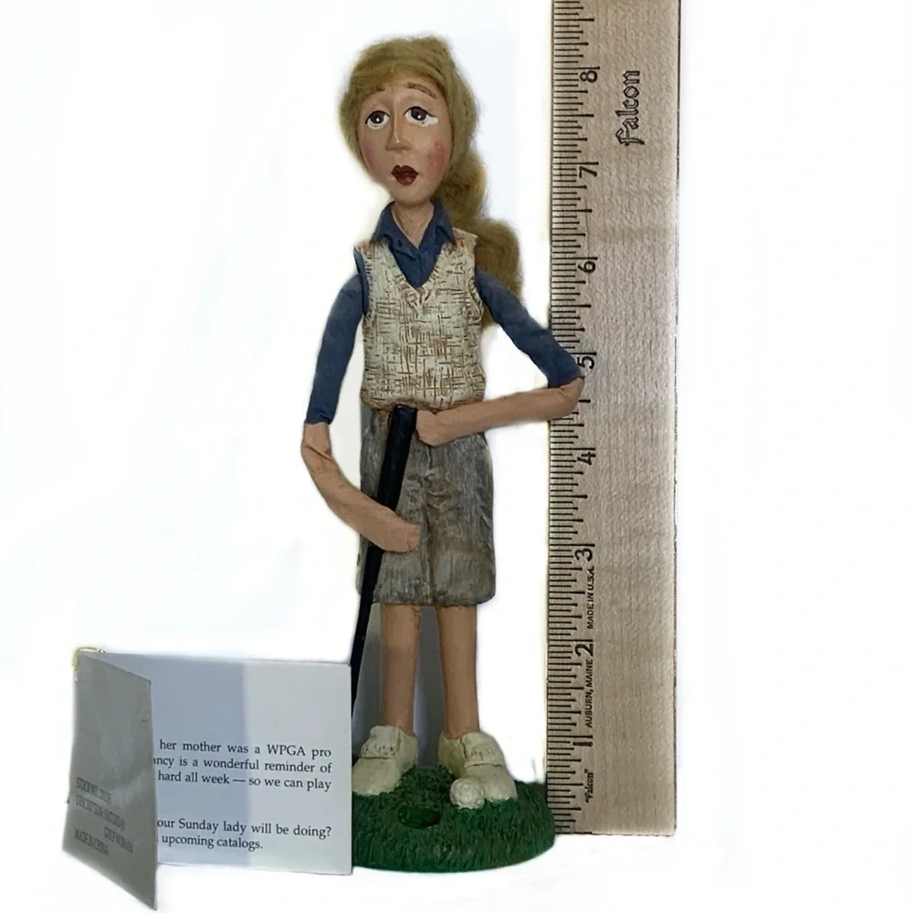 Vintage House of Lloyd Saturday Golf Woman Figurine Sculpture Weekday Women 8 in - Picture 8 of 16